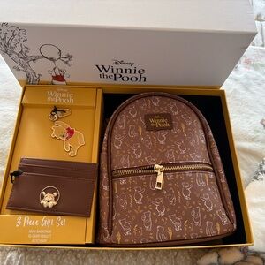 Winnie the Pooh Brown Mini Backpack Gift Set